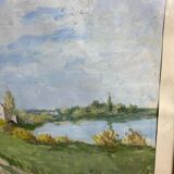 Painting, landscape, gouache by Jeanne Philippar-Quinet