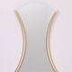 Hourglass shaped Brass Wall Mirror 1970s