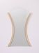 Hourglass shaped Brass Wall Mirror 1970s