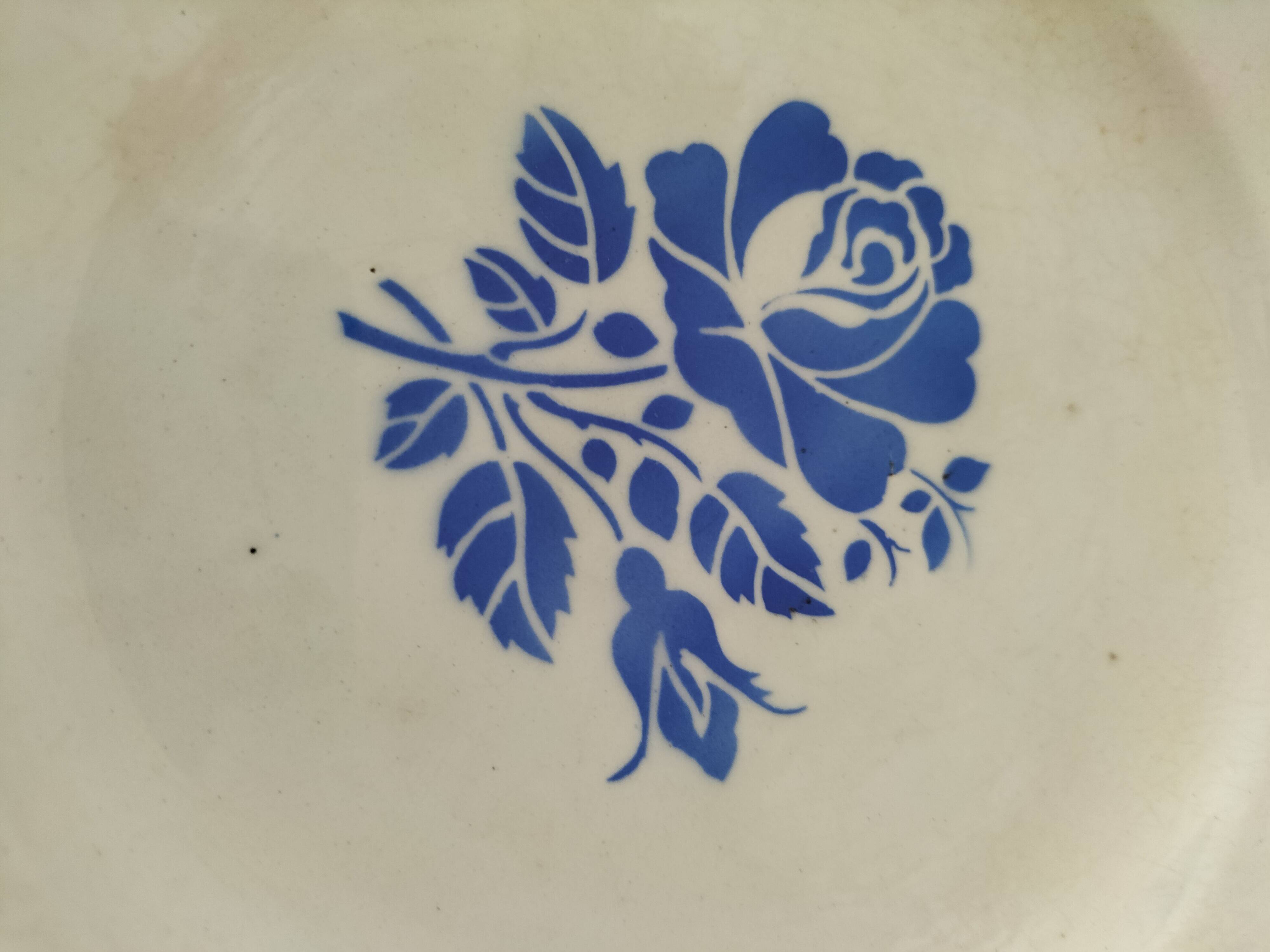 Antique ironstone plate – Demazoin Vincennes