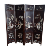 Paravent laqué motifs chinois