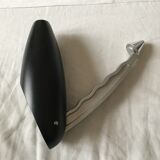 Retractable wood design hook black wood