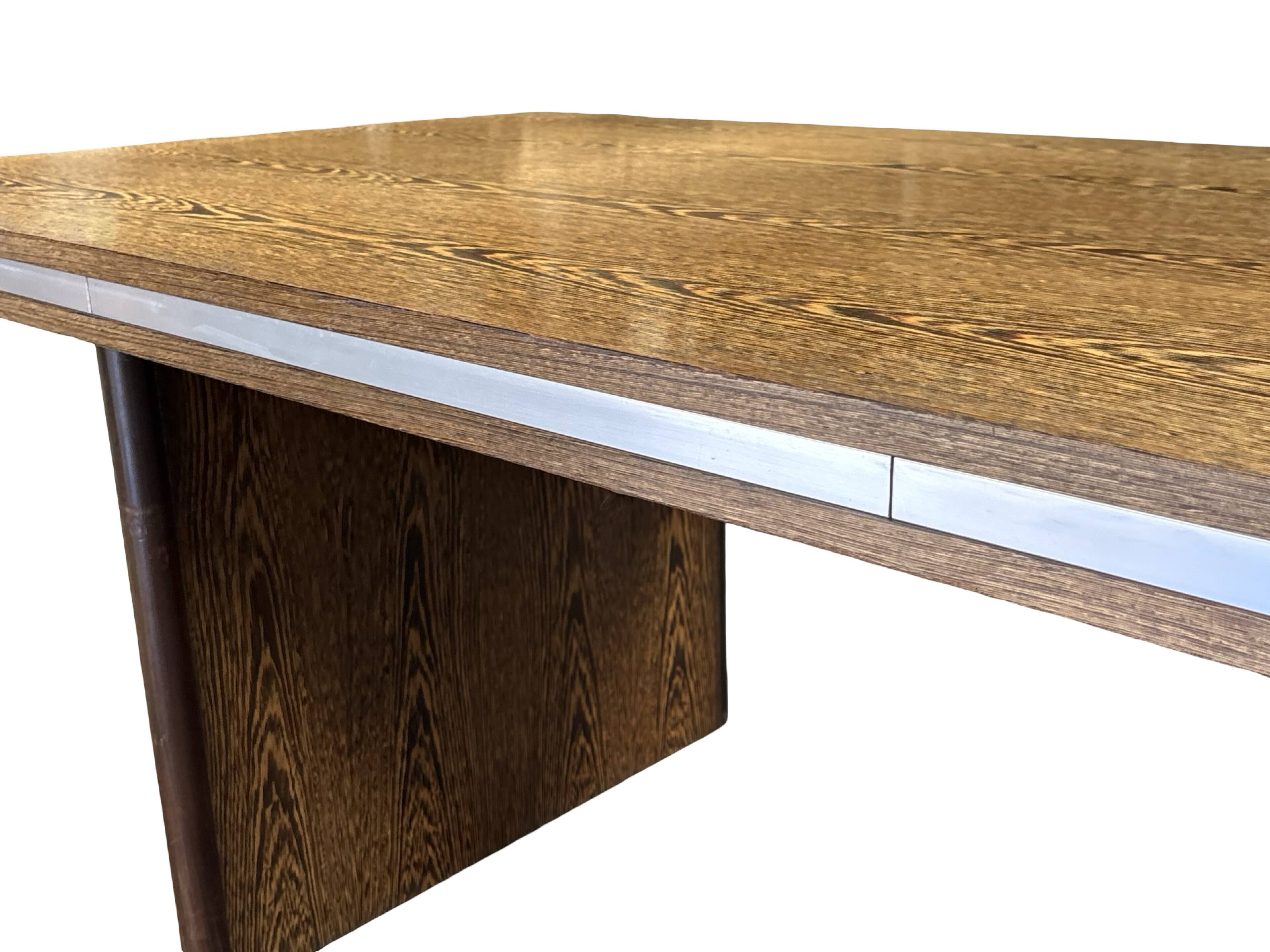 Vintage executive desk - large desk wenge 70s design