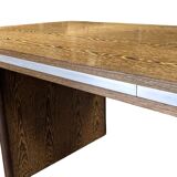 Vintage executive desk - large desk wenge 70s design