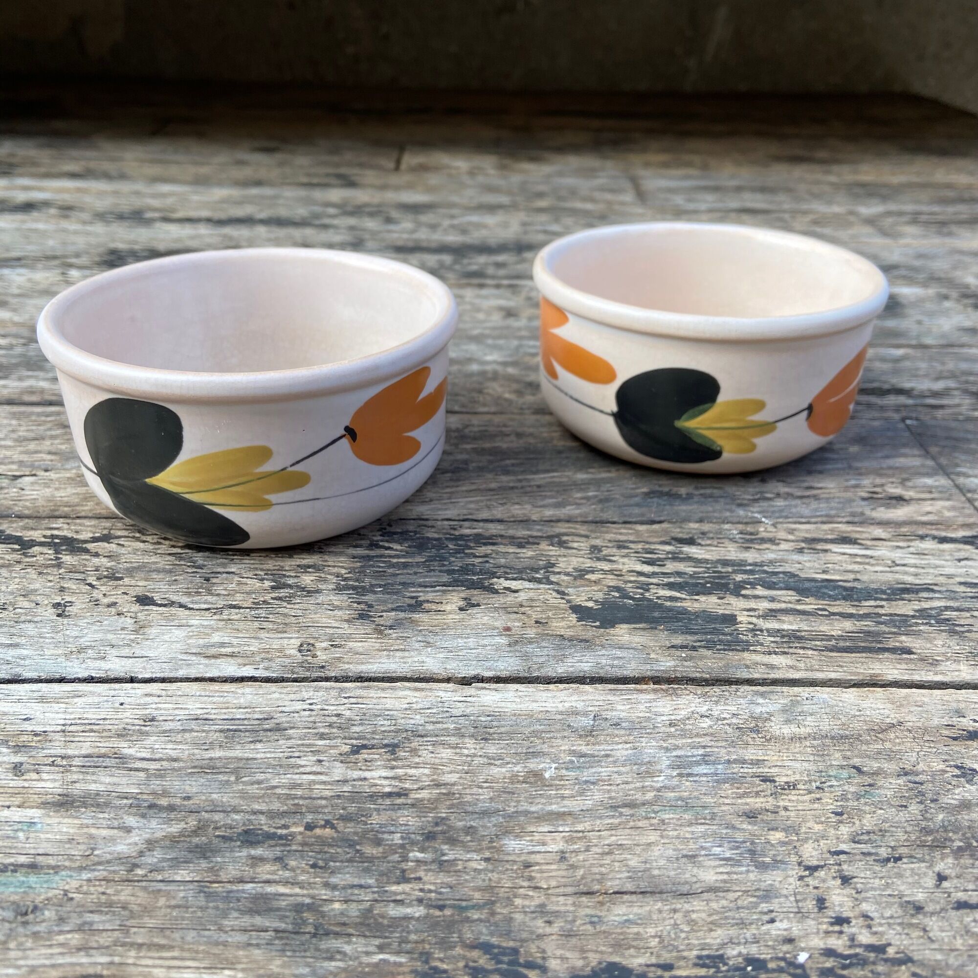 Set of 2 sandstone pots-Pottery of the Marais-70s