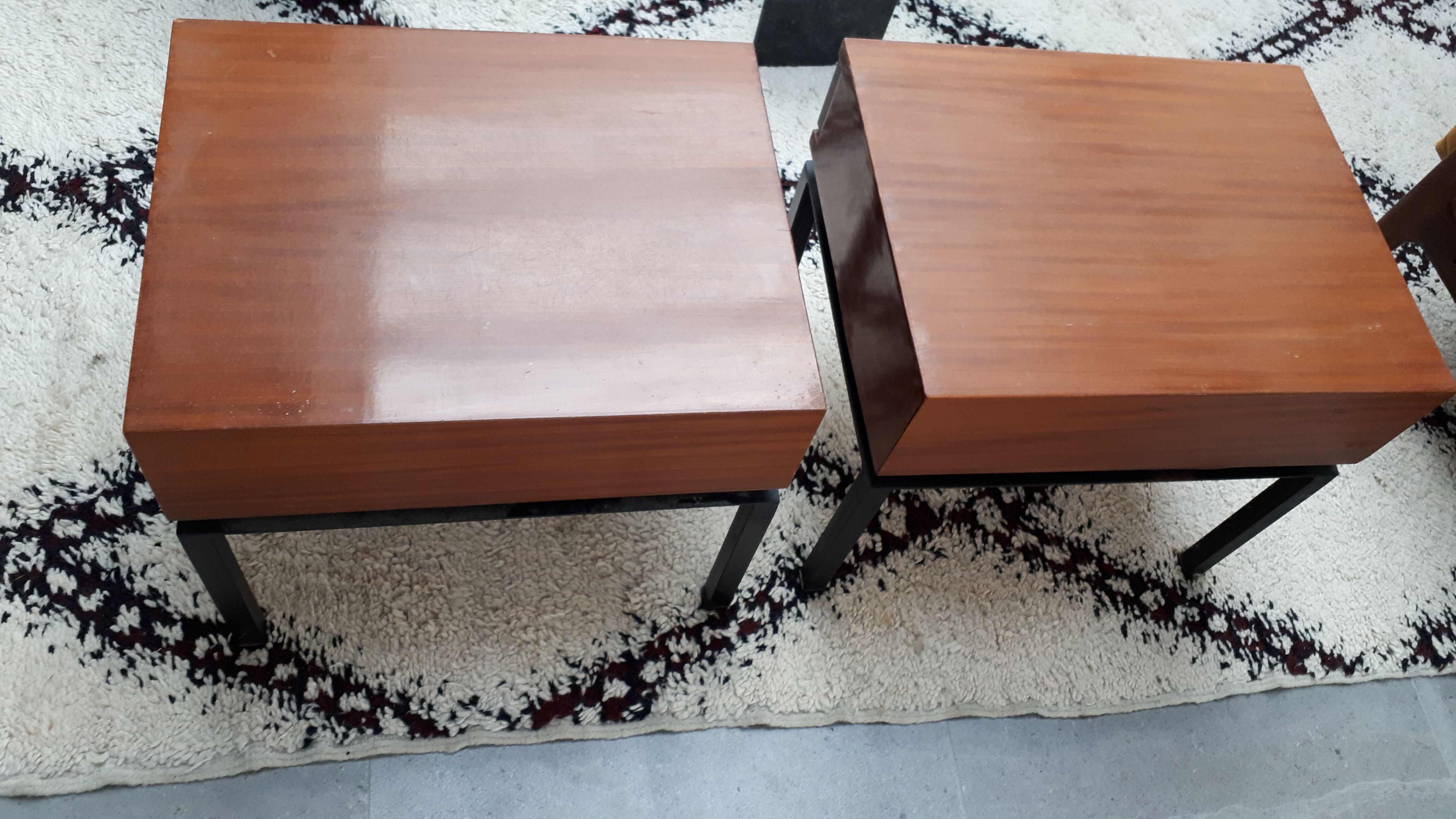 Pair of bedside tables by Marcel Gascoin 60