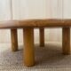 Round Pine Coffee Table in the style of Charlotte Perriand for Les Arcs,
