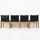 Monk dining chairs by Afra & Tobia Scarpa for Molteni, 1970s