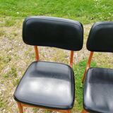 Series of 6 old Scandinavian design chairs