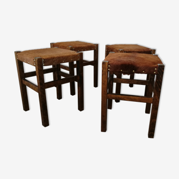 Set of 4 farm stools