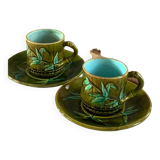 2 bamboo-decorated slushie cups