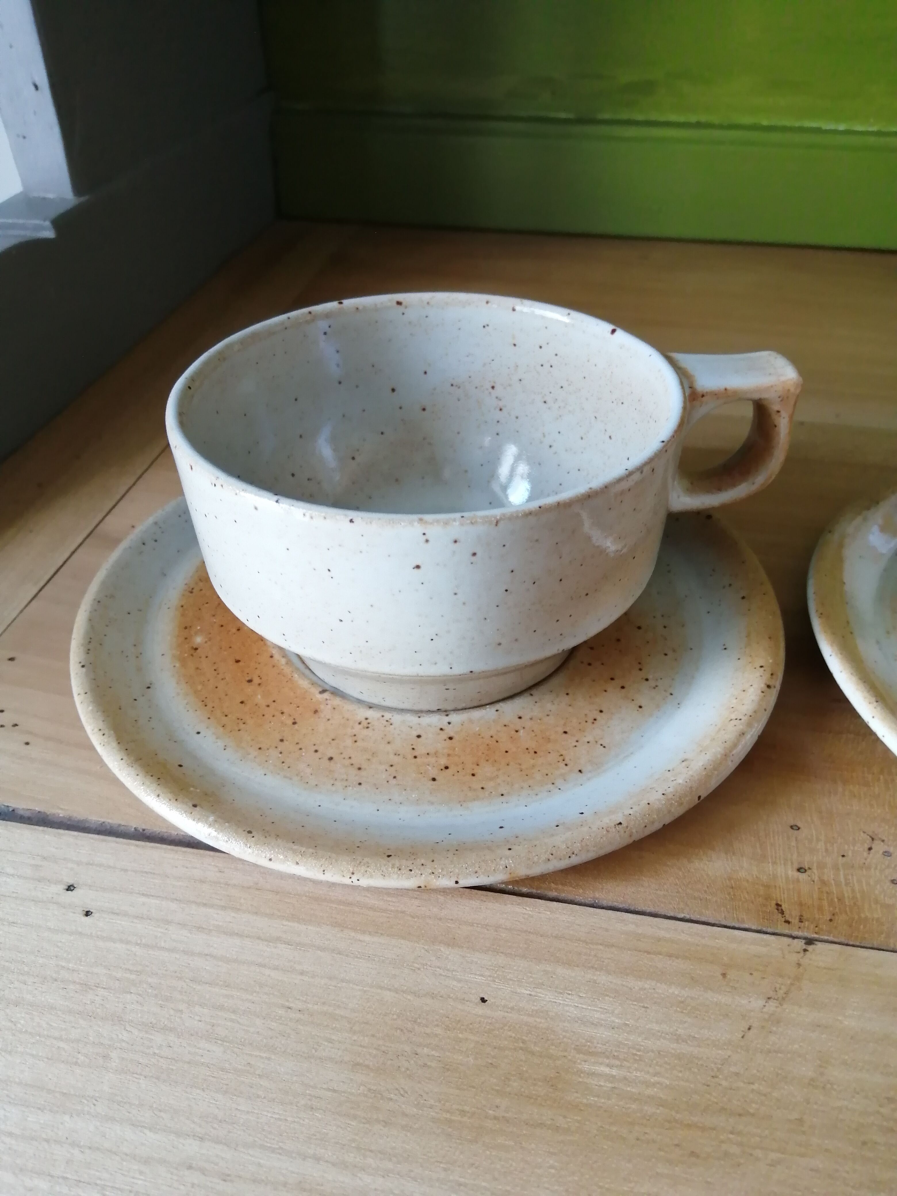 2 large sandstone cups from the Marais
