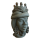Large crowned ceramic head by Stefania Boemi – Sicily, 44 cm