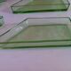 Modernist art deco servant tray made of wood and glass