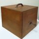 Vintage wooden filing box