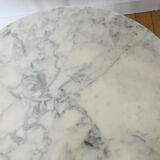 60s marble round coffee table