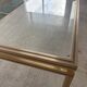 Brass/glass table designed by Pierre Vandel Paris