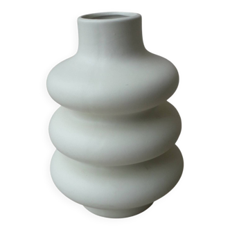 White designer vase