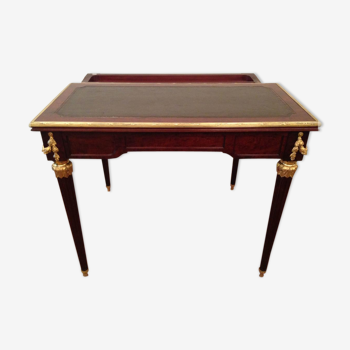 Games portfolio of Napoleon III style speckled mahogany table