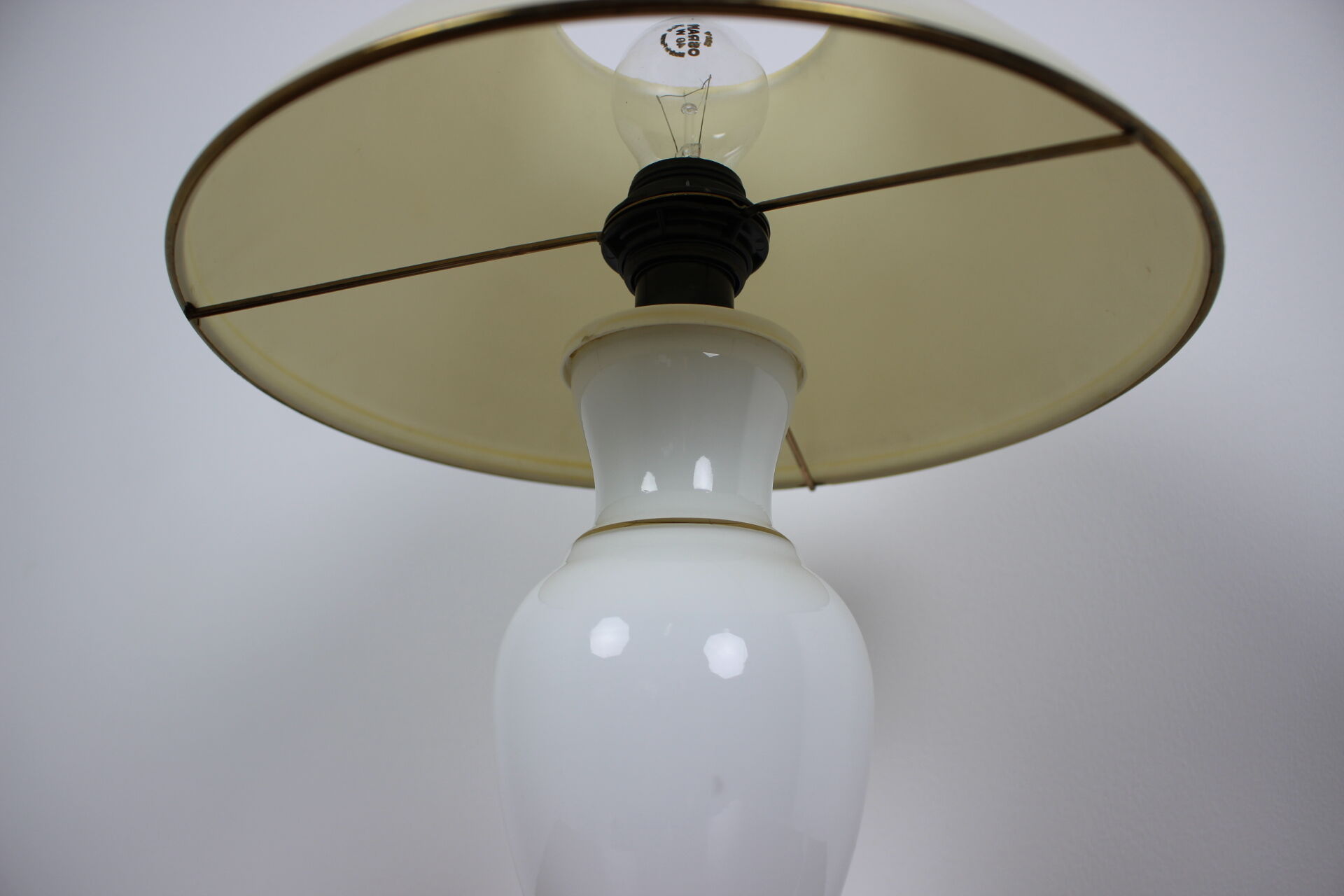 Mid-century Glass table lamp, 1970's.