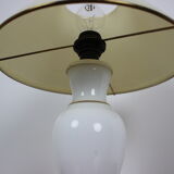 Lampe de table en verre du milieu du siècle années 1970.