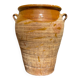Ancient terracotta pottery jar