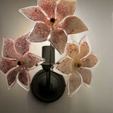 Murano floral wall lights from the 1970s