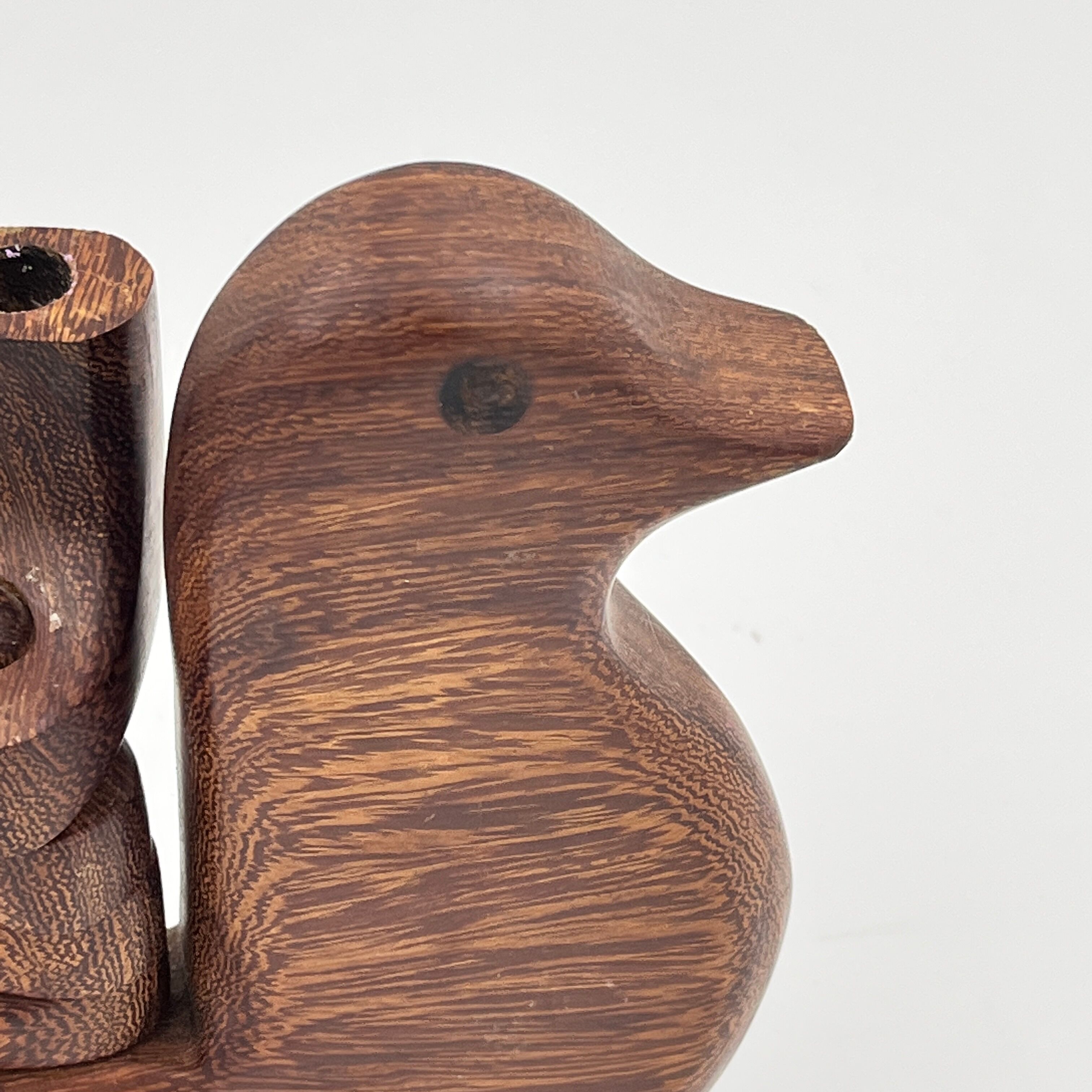 Scandinavian wooden candle holder