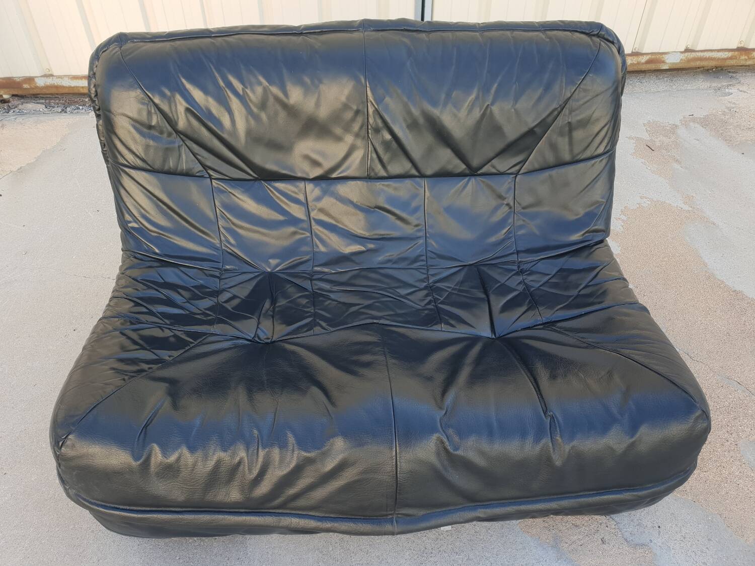 2 seater leather sofa 1970