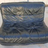 2 seater leather sofa 1970