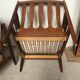 Fauteuils scandinaves cuir et teck années 60/70