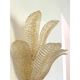 Gold “Graniglia” Leaf Murano Glass Wall Sconces in Venetian Style - a Pair
