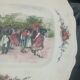 Plat de service. Faïencerie Digoin Sarreguemines. Motif Alsacien.