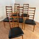 Set of 6 Scandinavian Teak Chairs by Niels Koefoeds, 1960s