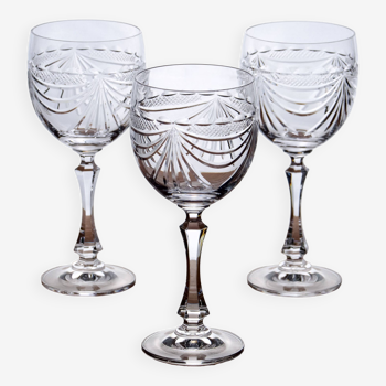 Antique Lorraine Crystal glasses from the Gérard collection