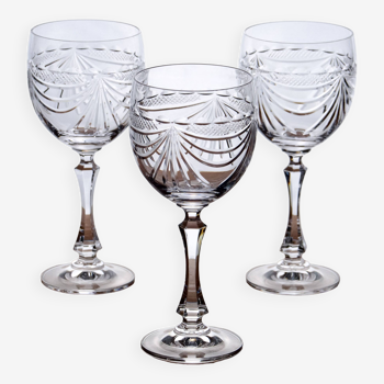 Verres anciens en Cristal de Lorraine collection Gérard