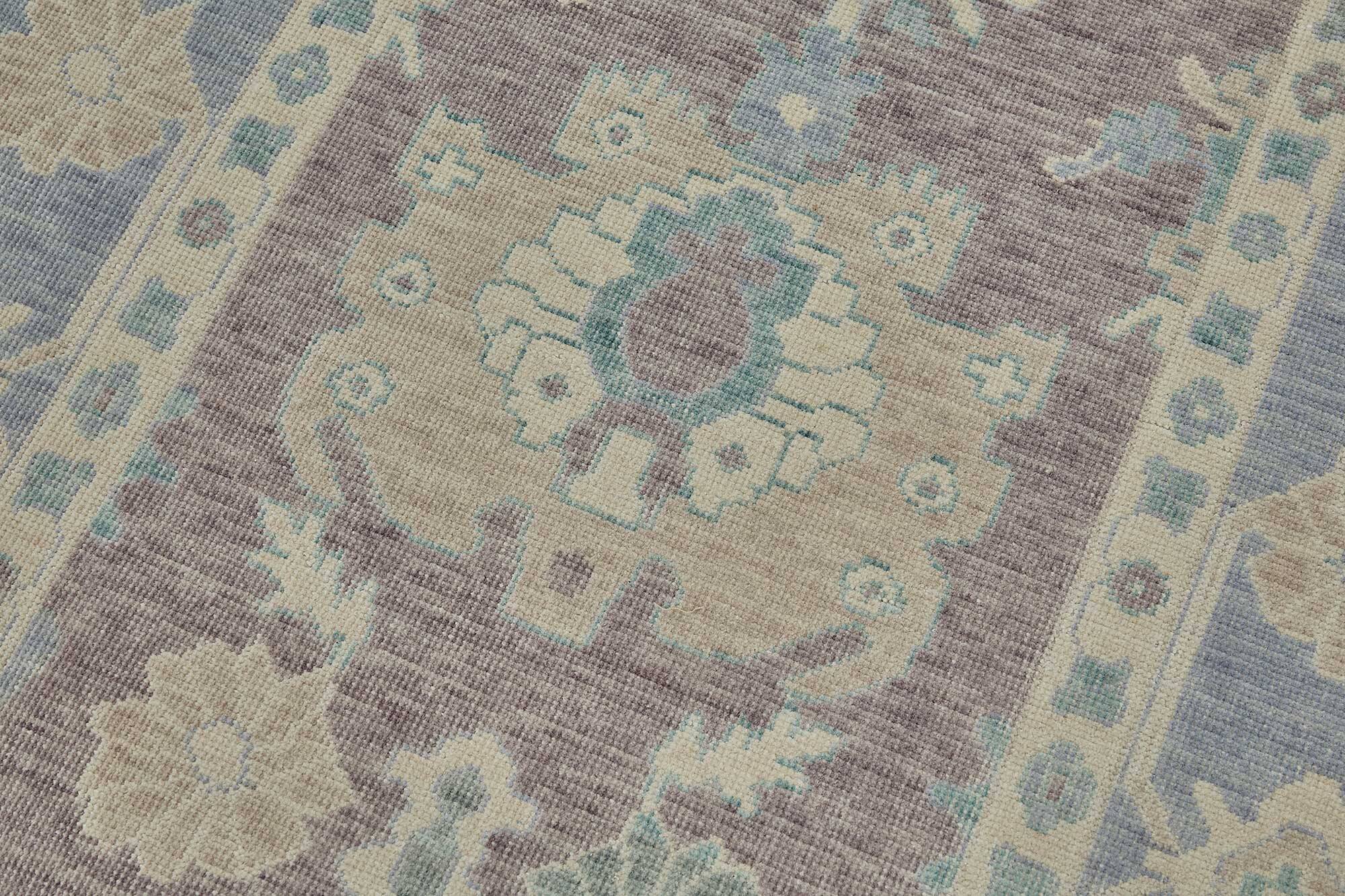 Turkish Handcrafted Loom Oushak Rug 101 cm x 325 cm
