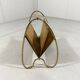 Brass & rattan magazine holder 1950’s