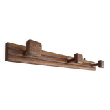 VINTAGE Geometric Solid Oak COAT RACK