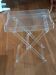 Folding side table Emporio in transparent plexiglass – Italian design