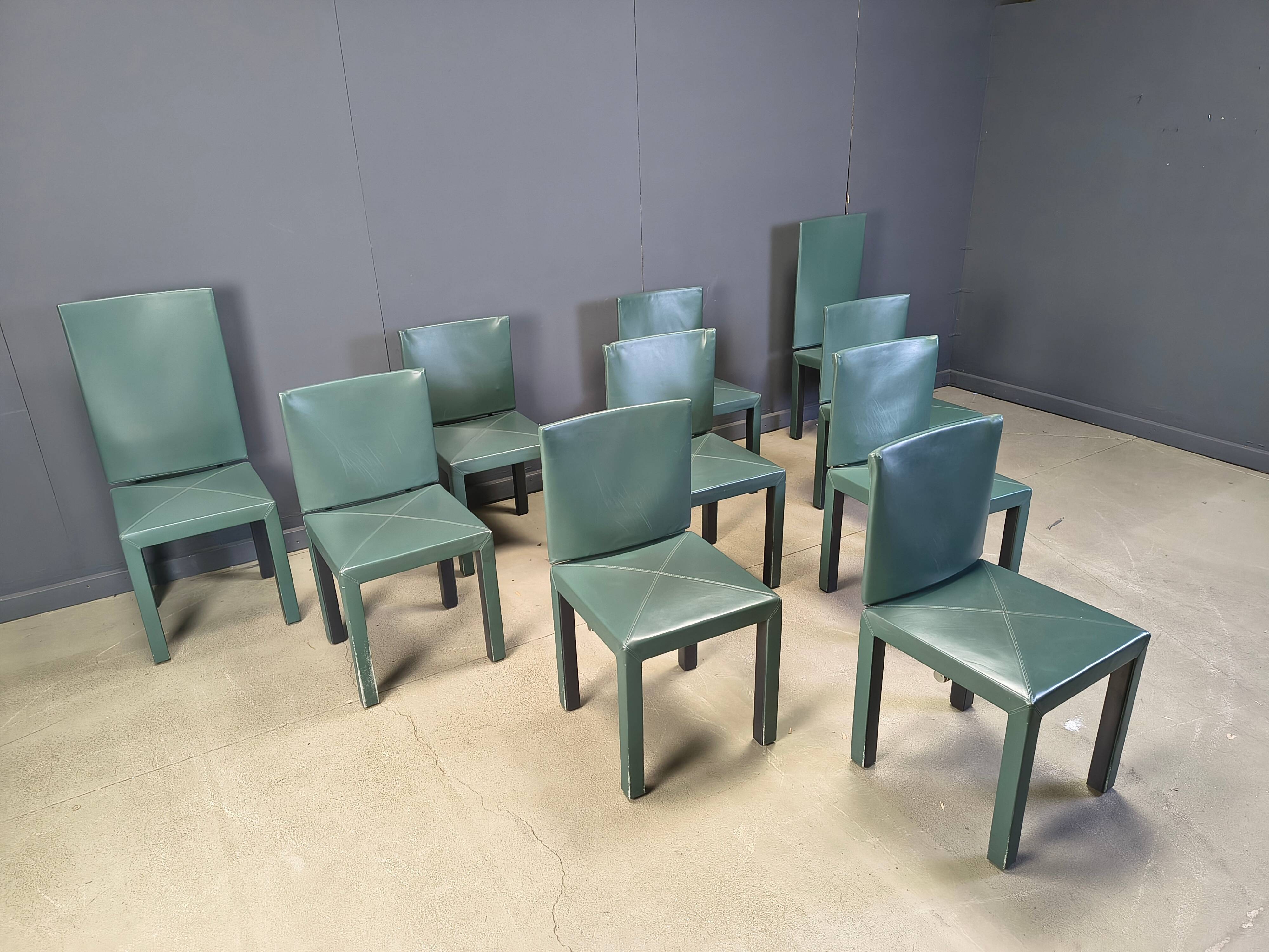 Arcadia dining chairs by Paolo Piva for B&B Italia set of 10