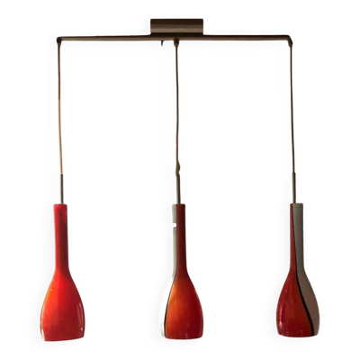 Suspension de Luciano Vistosi en verre de murano années 80
