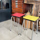 Lot de 2 tabourets Formica vintage