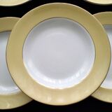 6 deep plates Faïence de St Amand Model 7894