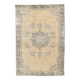 Tapis persan crème et bleu