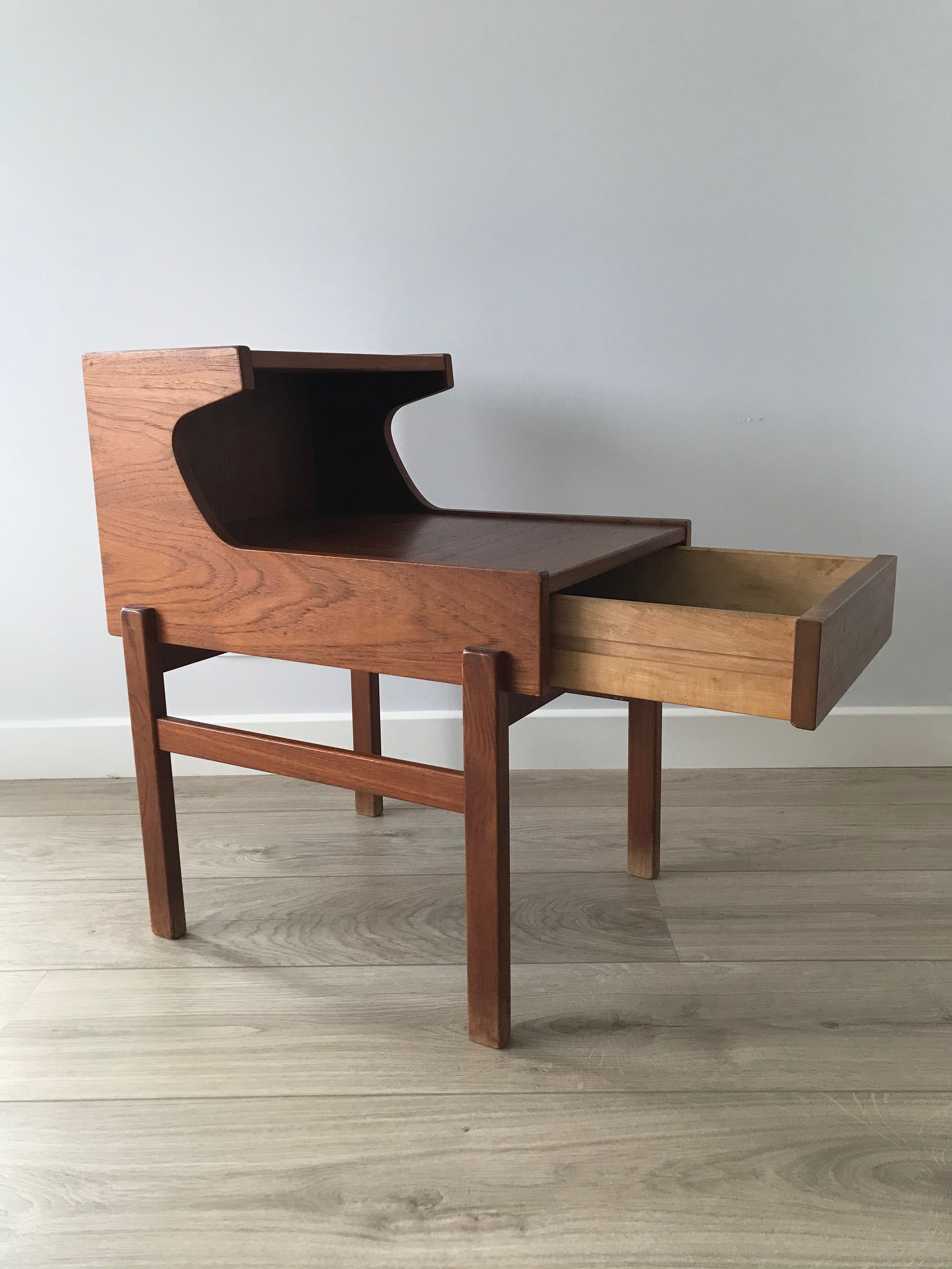 Swedish mid century teak night tables