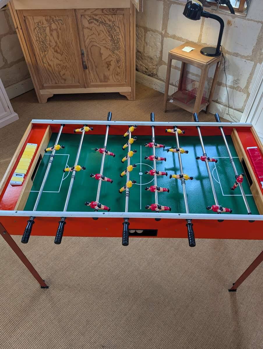Vintage foosball table