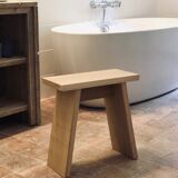 Japanese solid oak stool