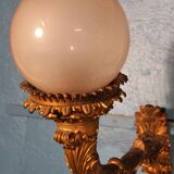 Pair of wall light  bronze "Torches / torches" early twentieth century