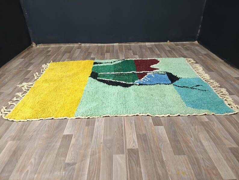 Handmade Berber rug, traditional Moroccan style